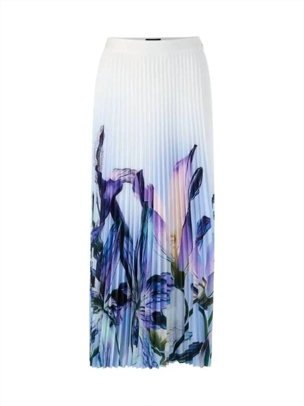 NEW MARC CAIN women's pleated skirt in lavender